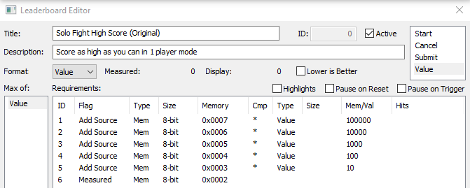 Original leaderboard