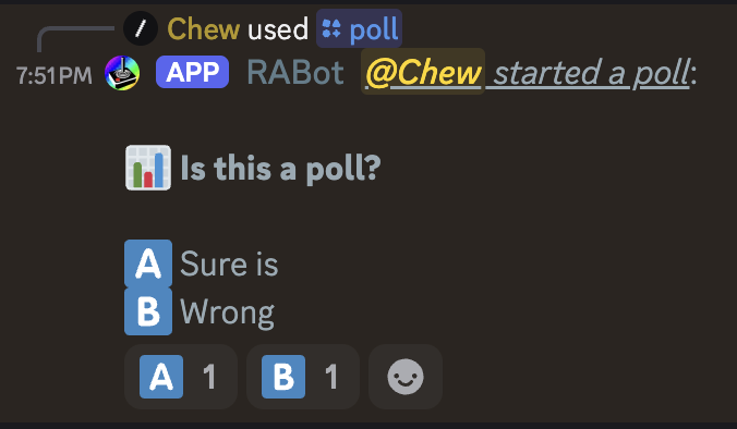 poll command usage